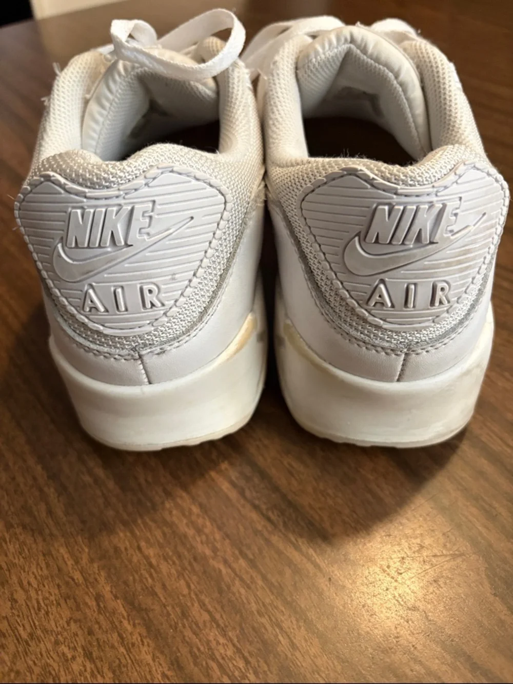 Nike Size 10.5 Nike Air Max 90 Triple White Colorway Sneakers